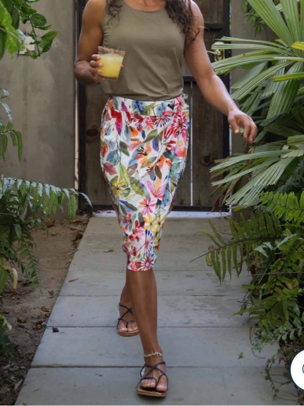 Vibrant Watercolor Rip Skirt Hawaii - Picture 3 of 4